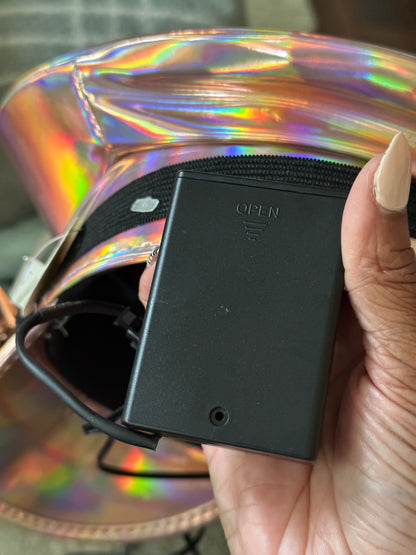 Light Up Steampunk Captain Hat - Rose Gold