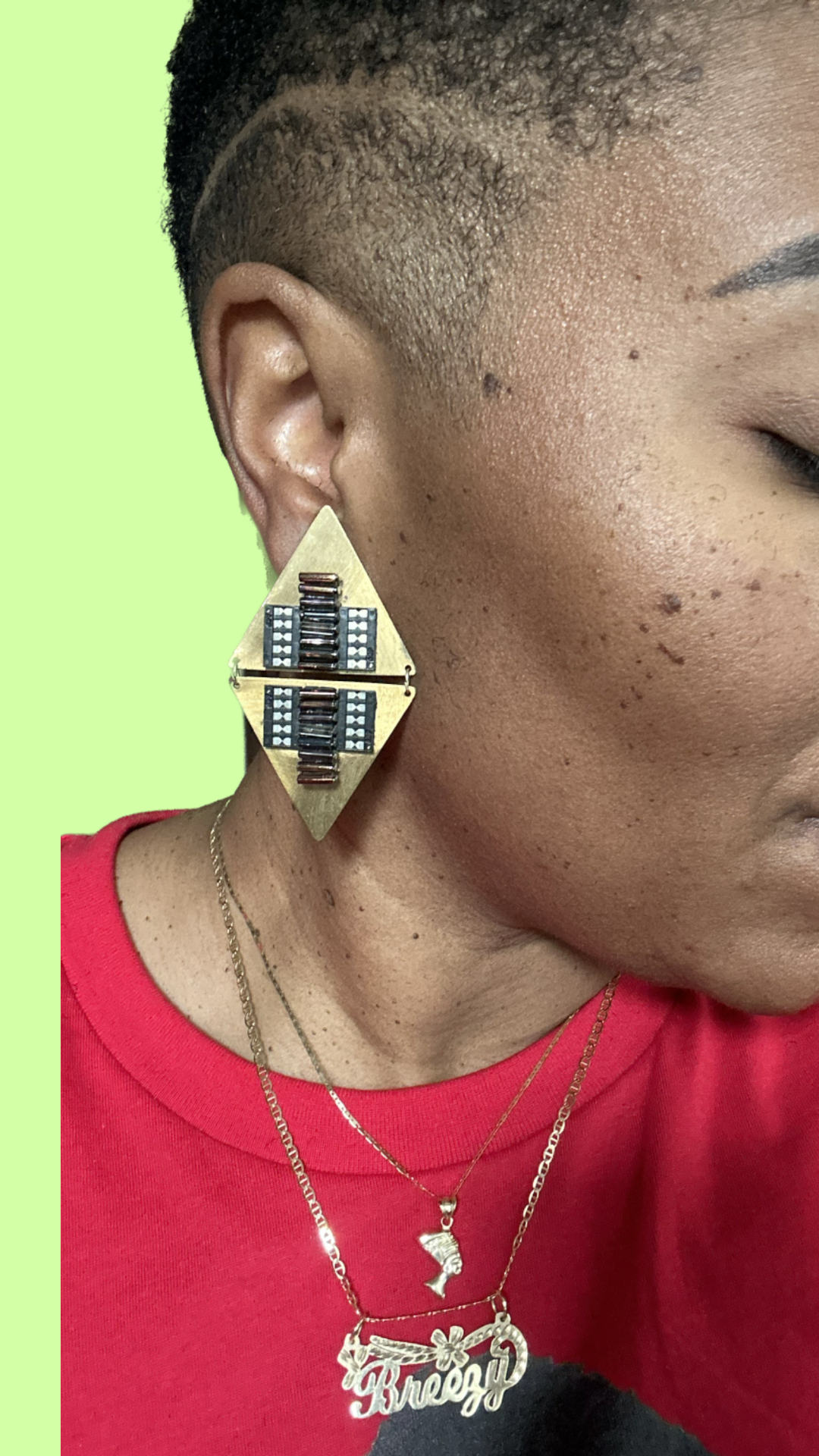 Vintage "Motherboard" Earrings