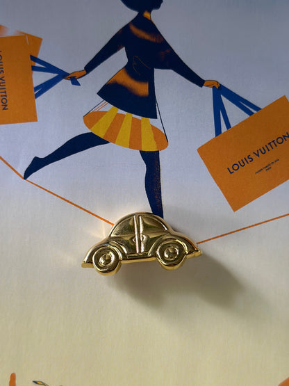 Vintage Beetle Car Brooch Pin