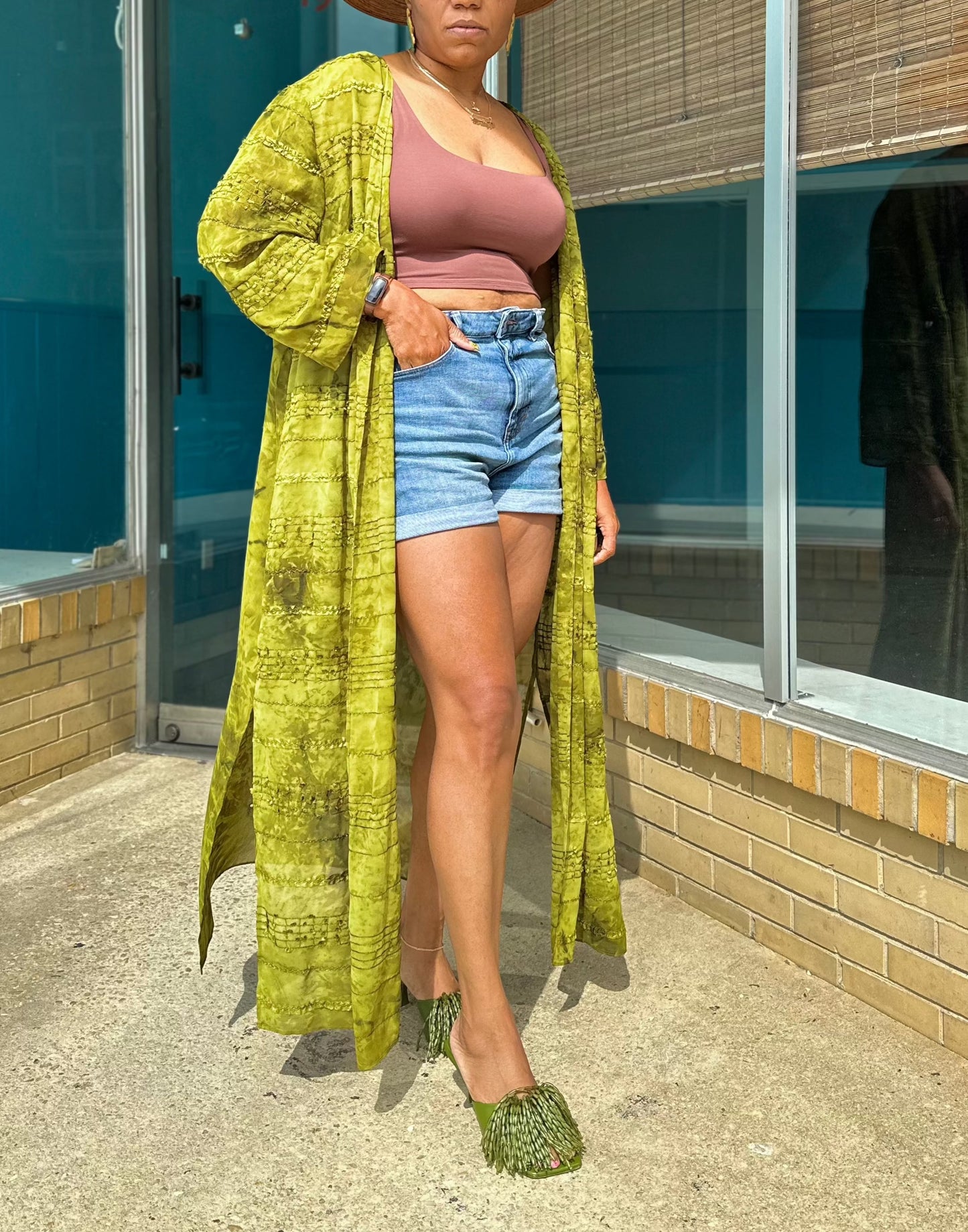 Vintage Sheer Duster Fits up to 3XL