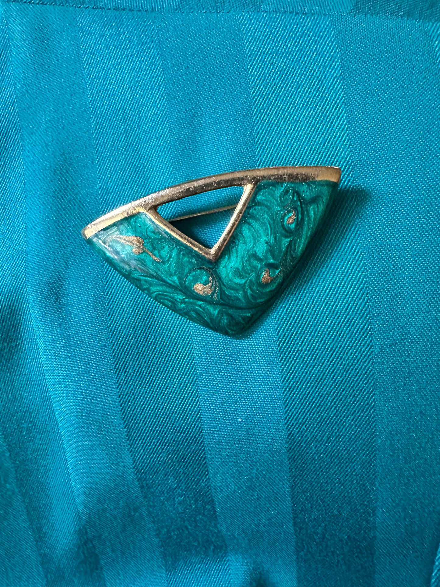 Vintage Enamel Brooch